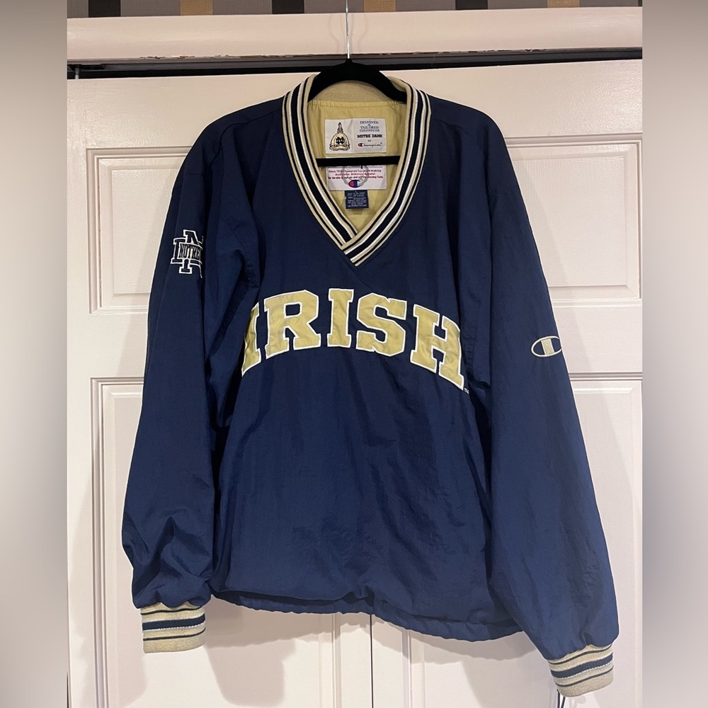 Vintage Notre Dame Fighting Irish Champion Windbreaker - Size L